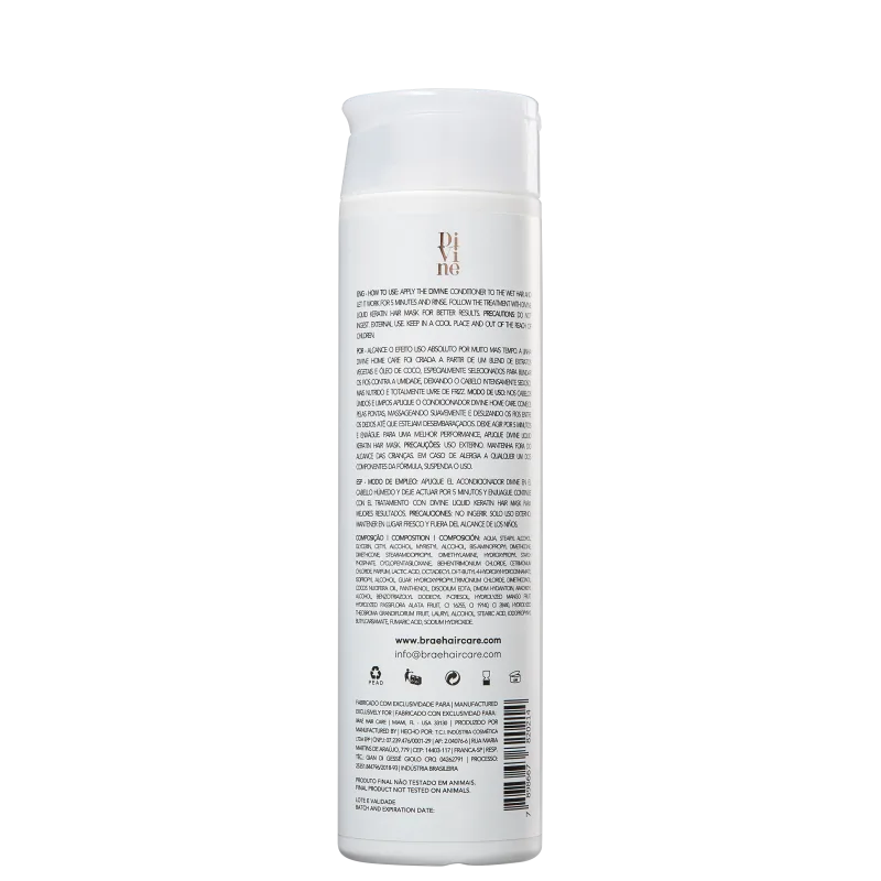 Braé Divine - Condicionador Antifrizz 250ml - A Perfumista Mococa