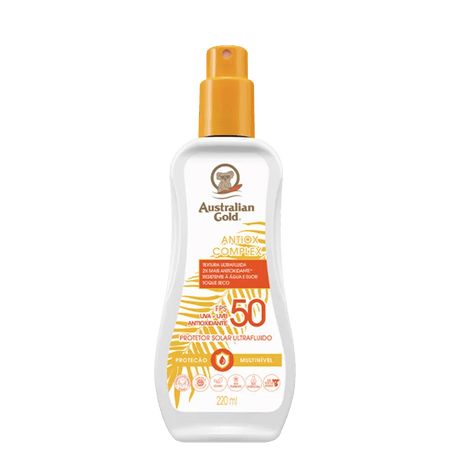 Australian Gold Antiox Complex Ultra Fluido FPS 50 - Protetor Solar 220ml - A Perfumista Mococa