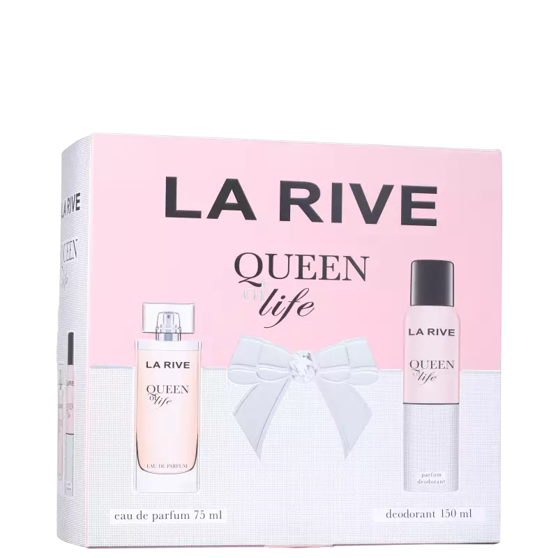 Kit Queen Of Life La Rive Feminino - Eau de Parfum 75ml + Desodorante 150ml - A Perfumista Mococa