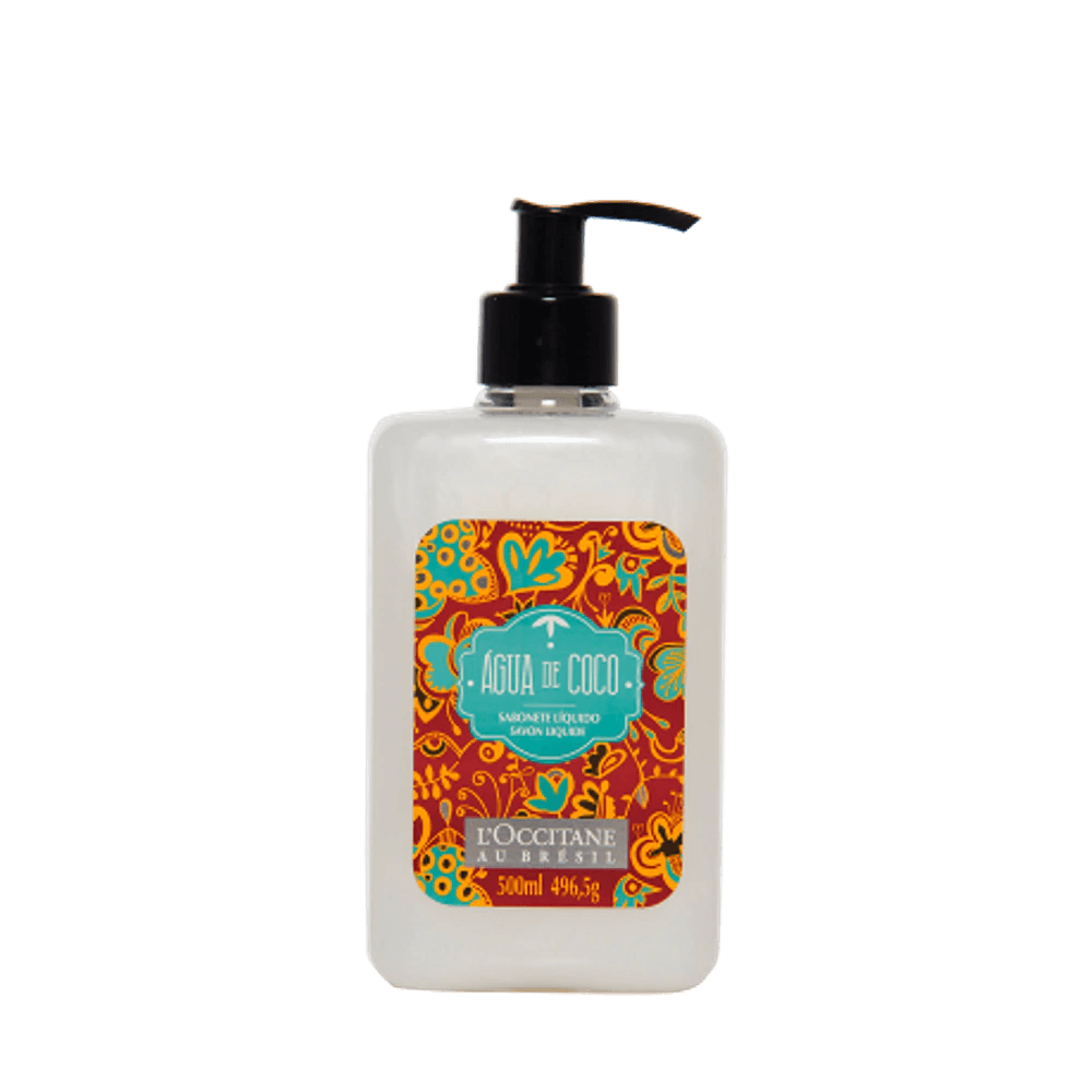 Sabonete Líquido Cremoso de L’Occitane au Brésil Água de Coco 500ml - A Perfumista Mococa