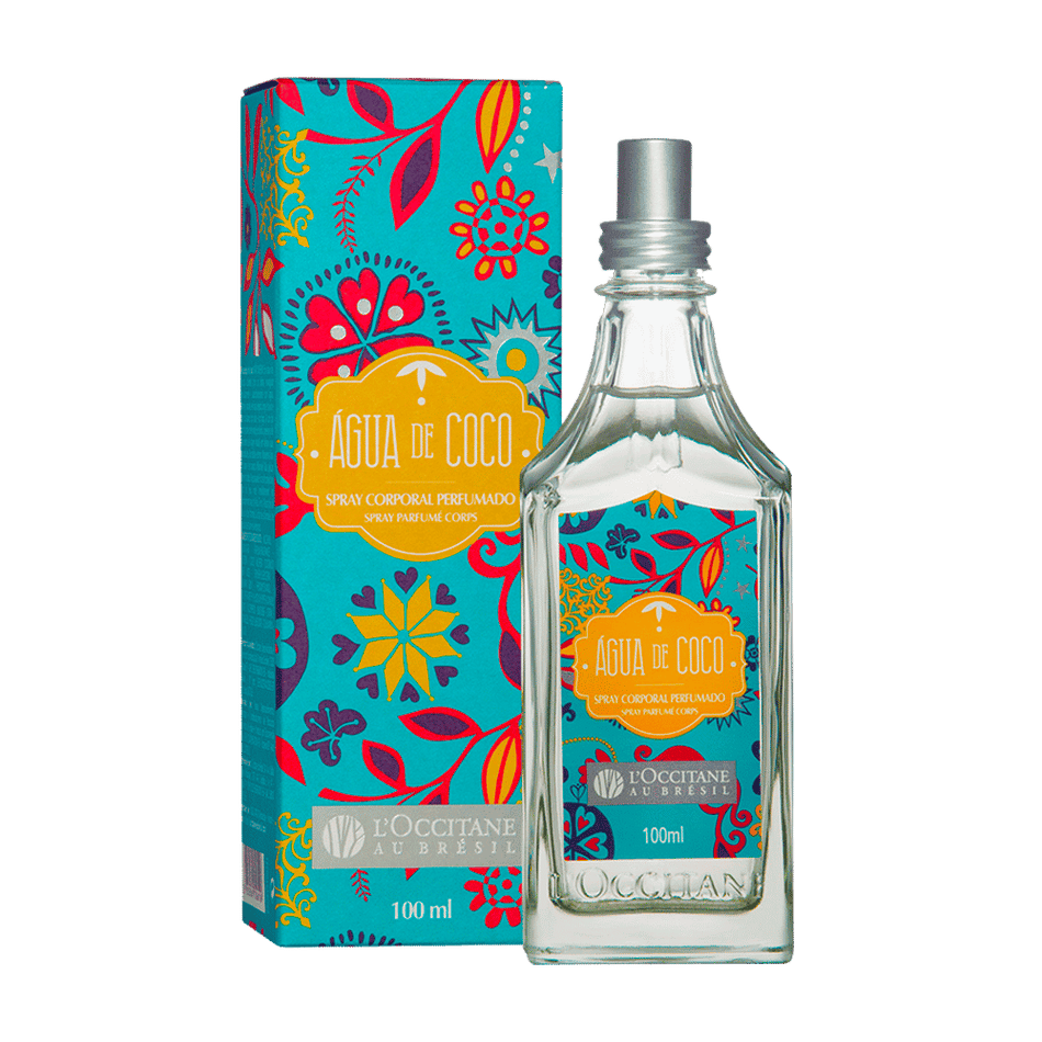 Hidrate e perfume sua pele com o Spray Corporal Perfumado Água de Coco L'Occitane au Brésil