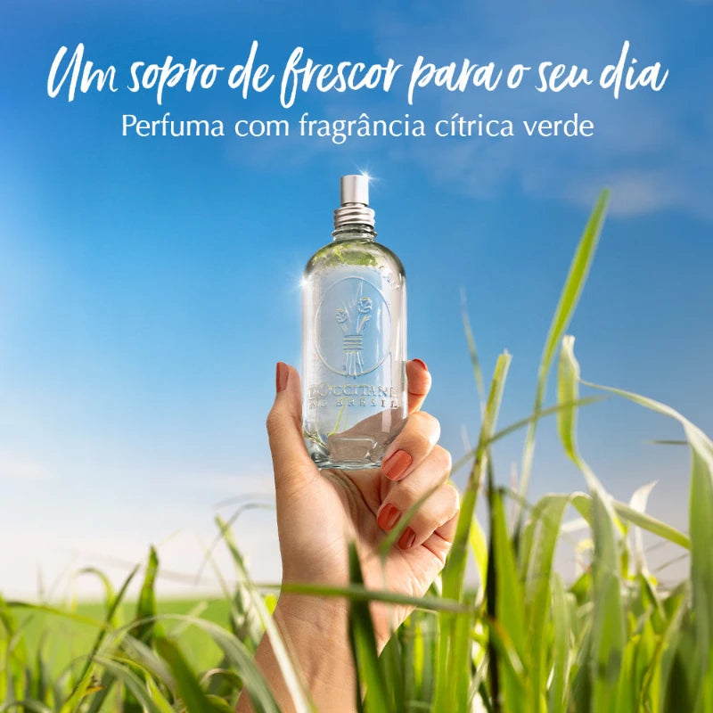 Deo Colônia Capim-Limão da L'Occitane au Brésil capta a essência refrescante desta planta verdejante, entregando o que há de melhor em fragrâncias cítricas.