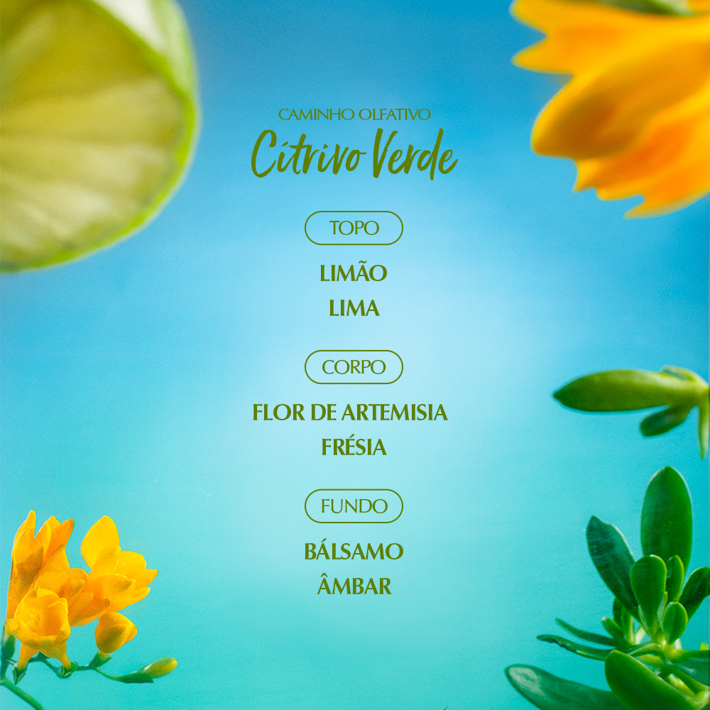 Banner Deo Colônia Capim-Limão da L'Occitane au Brésil capta a essência refrescante desta planta verdejante, entregando o que há de melhor em fragrâncias cítricas.