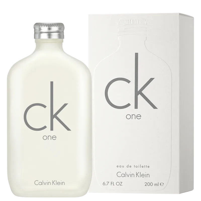 Caixa e frasco de Perfume CK One Unissex Calvin Klein